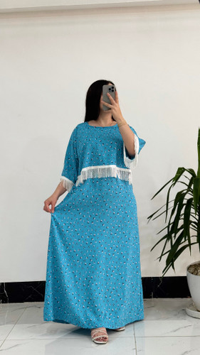 ست دو تیکە کراپ و سارافون، مناسب بیرون، خرید، مهمونی، خونه، بارداری، شیردهی کد ٣٠٢