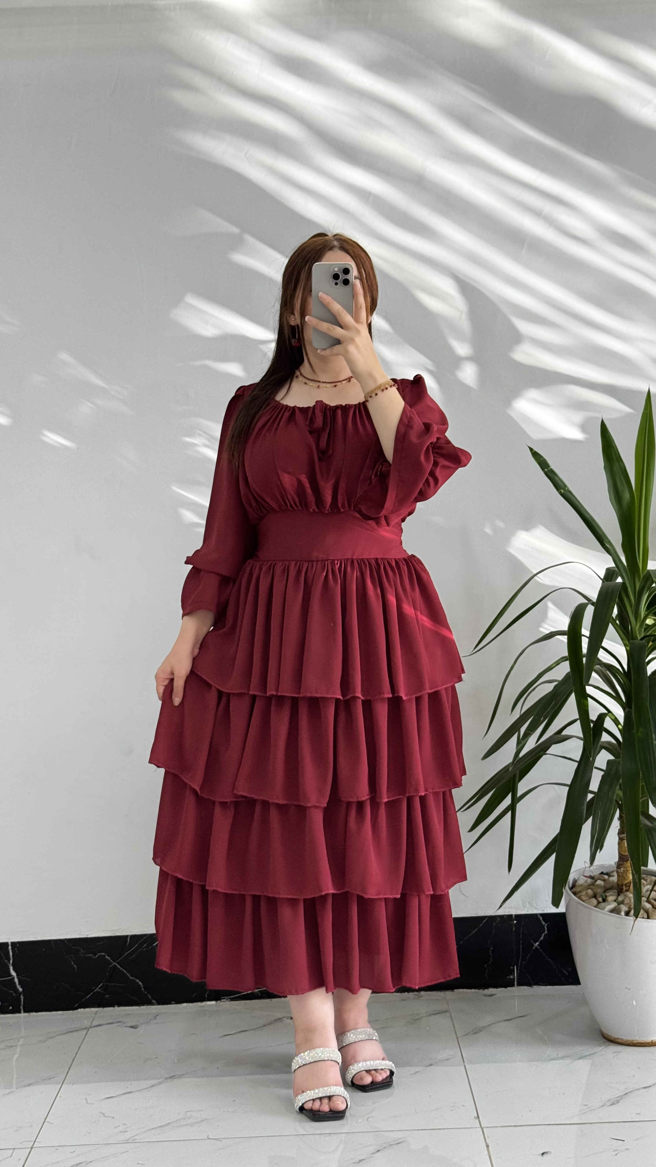 لباس چین طبقەای ترند کاملا پرچین کد ٣٣٩